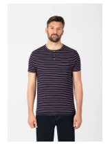 Timezone 22-10227-00-6565 3877 Henley Striped